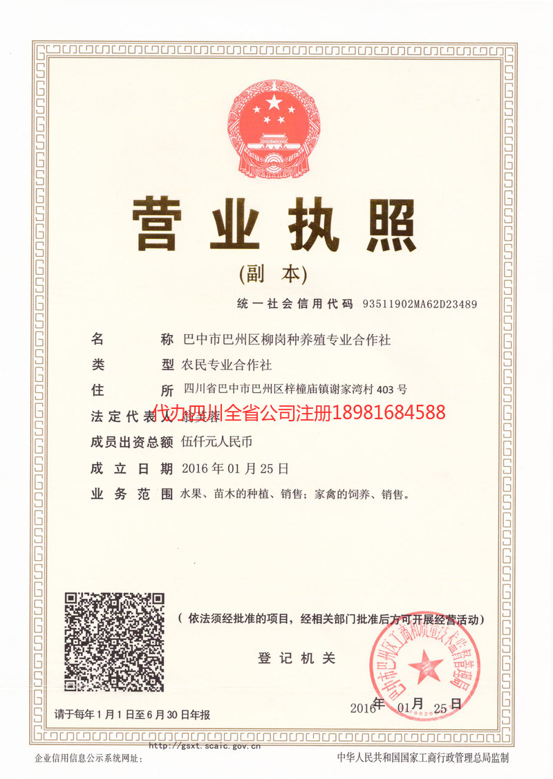 景东景东柳岗种养殖专业合作社